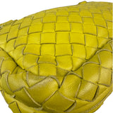 Bottega Veneta Olimpia Yellow Intrecciato Mini Chain Flap Crossbody