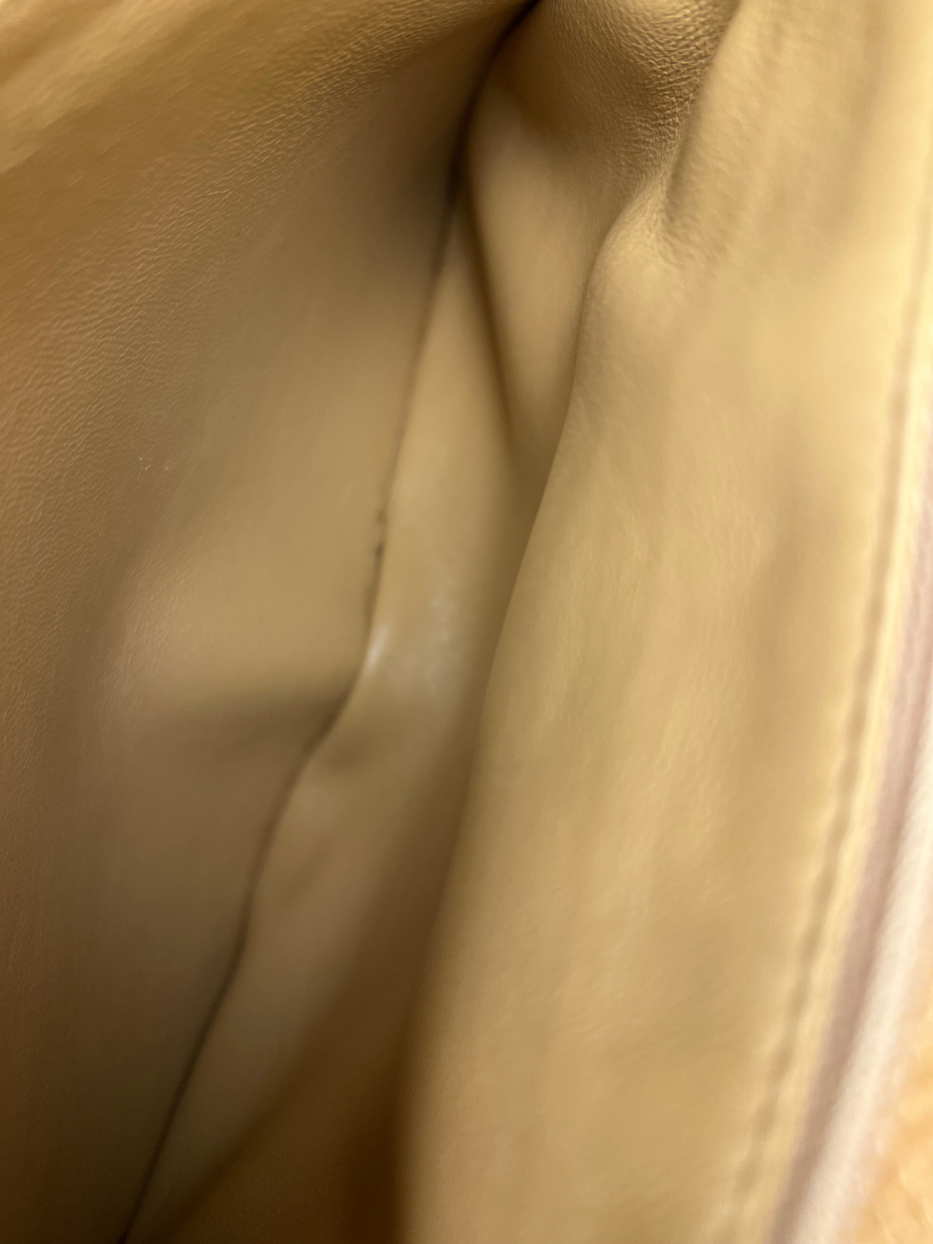 Chanel Beige Calfskin Kelly Top Handle Bag 2001