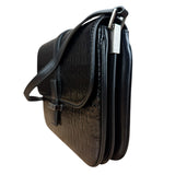 Saint Laurent Black Monogram Patent Leather Shoulder Bag