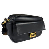 Fendi Black Leather Camera Crossbody