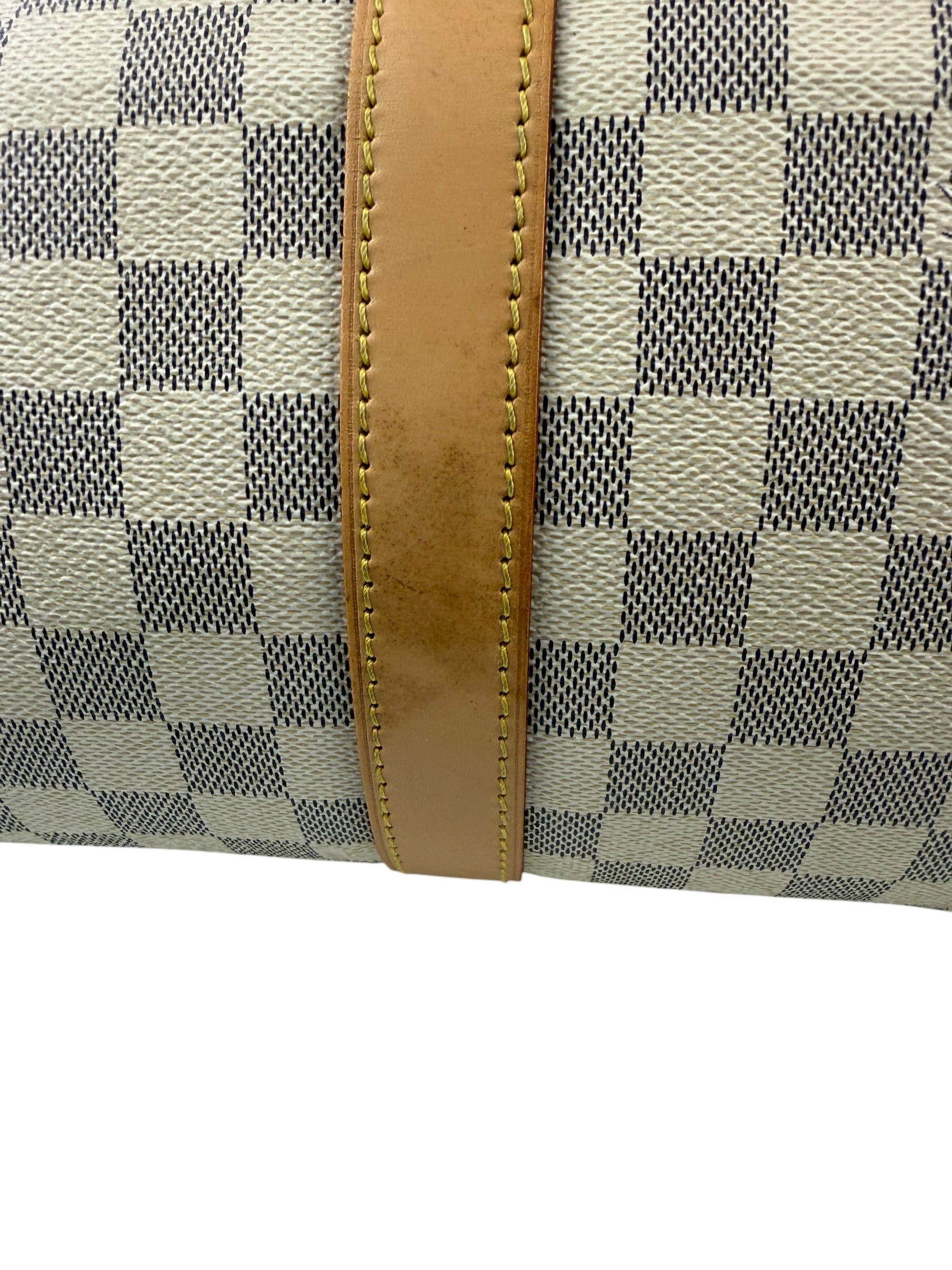 Louis Vuiiton Damier Azur Keepall Bandouliere Hand Bag 55