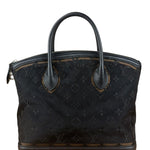 Louis Vuitton Limited Edition Black Monogram Transparence Lockit Hand Bag