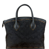 Louis Vuitton Limited Edition Black Monogram Transparence Lockit Hand Bag