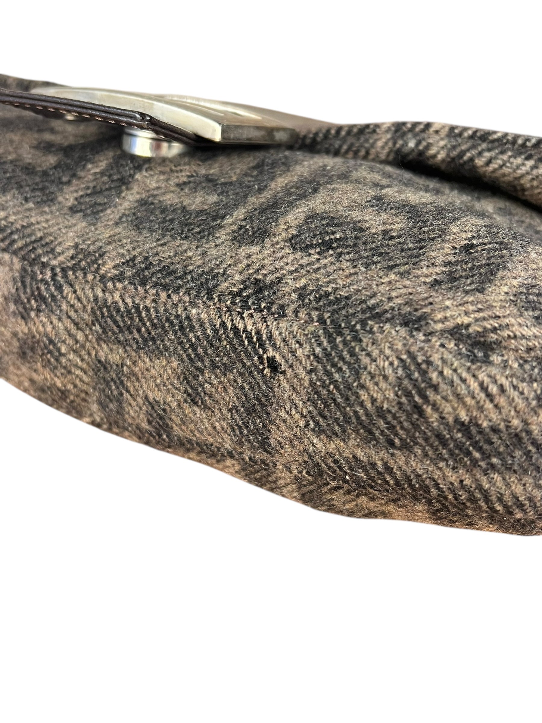 Fendi Wool Zucca Baguette