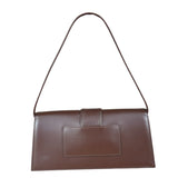 Jacquemus Dark Brown Leather Le Bambino Shoulder Bag