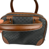 Gucci Vintage Micro GG Black/Brown Supreme Satchel Hand Bag