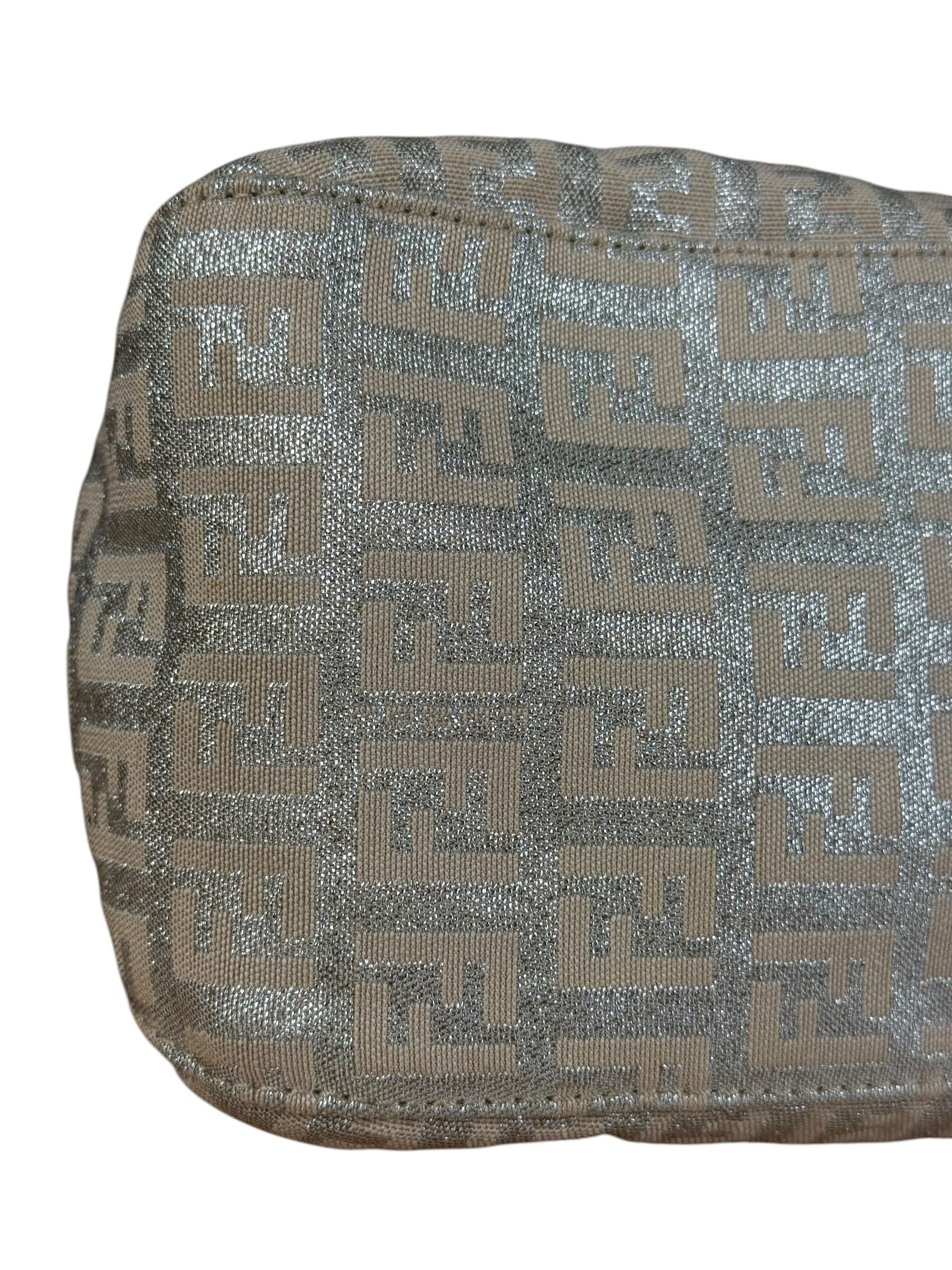 Fendi Vintage Metallic Jacquard Mini Baguette