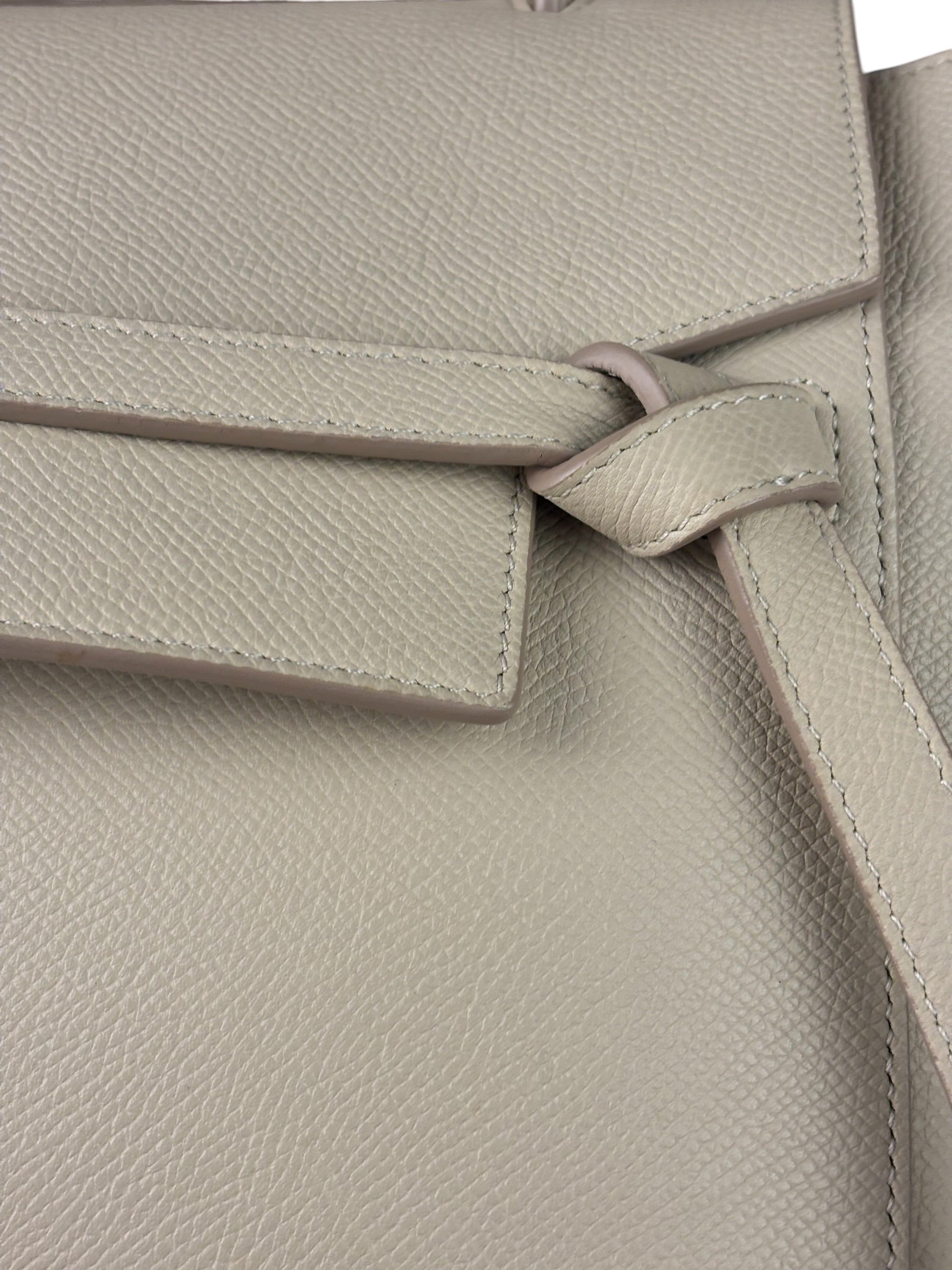Celine Cream Calfskin Belt Nano Two-Way Bag