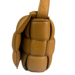 Bottega Veneta Honey Brown Leather Intrecciato Flap Bag