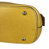 Celine Yellow Leather Dome 2Way Handbag