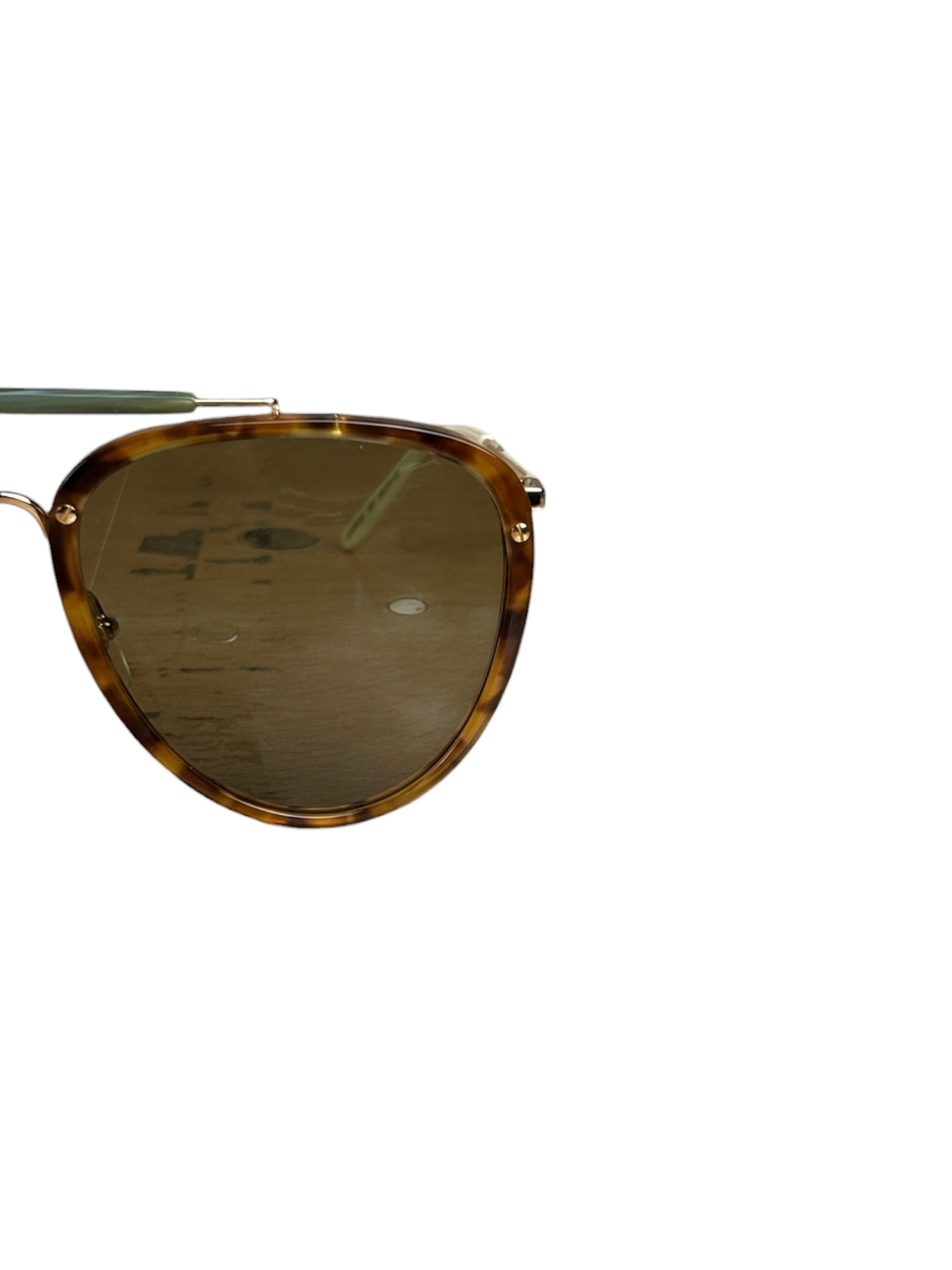 Gucci GG0672s Aviator Green Lenses Sunglasses