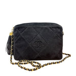 Chanel Suede CC Matelasse Camera Bag '88