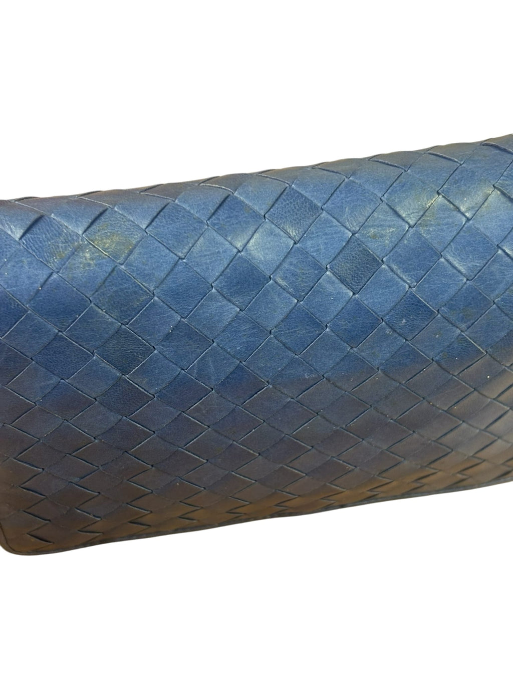 Bottega Veneta Navy Intrecciato Small Shoulder Bag