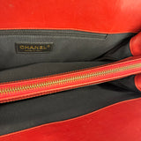 Chanel Red Leather Large Jetsetter Boy 2Way Handbag 2011