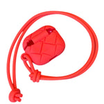Bottega Rubberized Intrecciato AirPods Case Orange