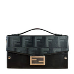 Fendi Soft Trunk Baguette Black