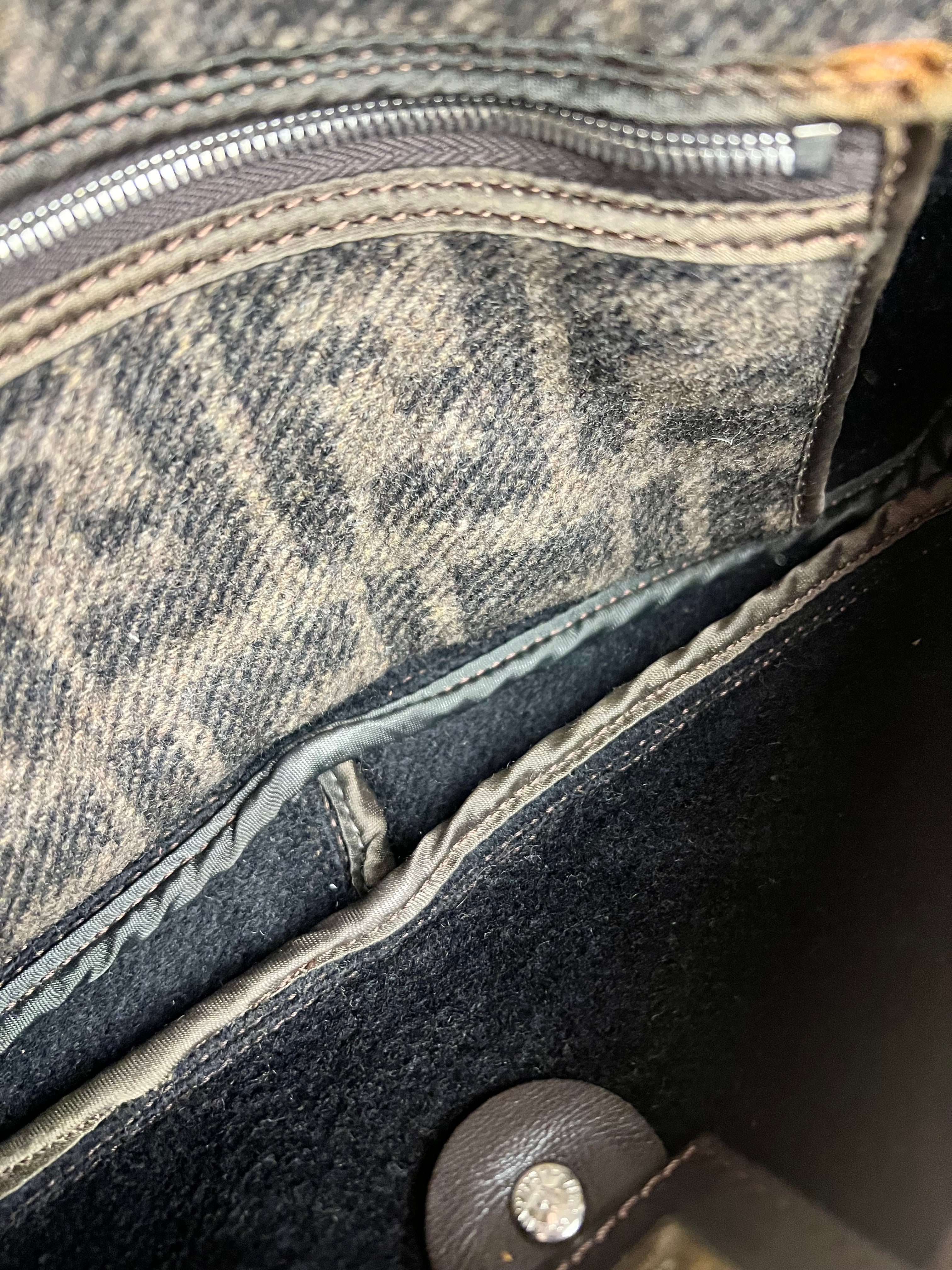 Fendi Wool Zucca Baguette