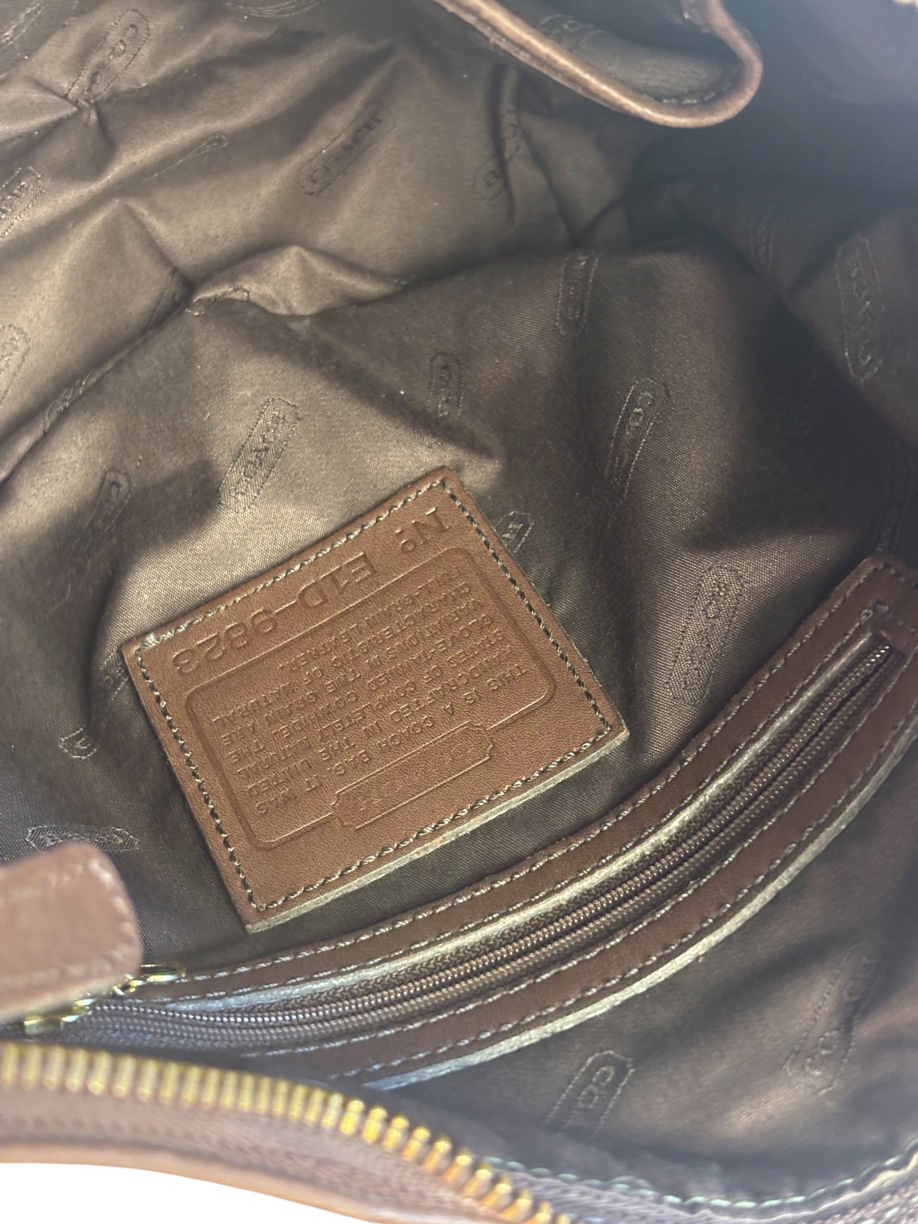 Coach Vintage Tan Brown Legacy West Hobo Bag