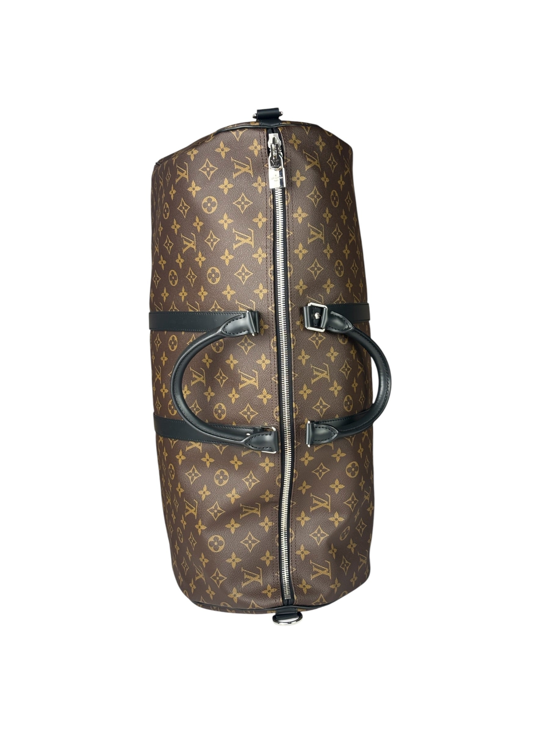 Louis Vuitton Black/Brown Monogram Keepall 55
