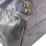 Balenciaga Purple Leather City Two-Way Bag