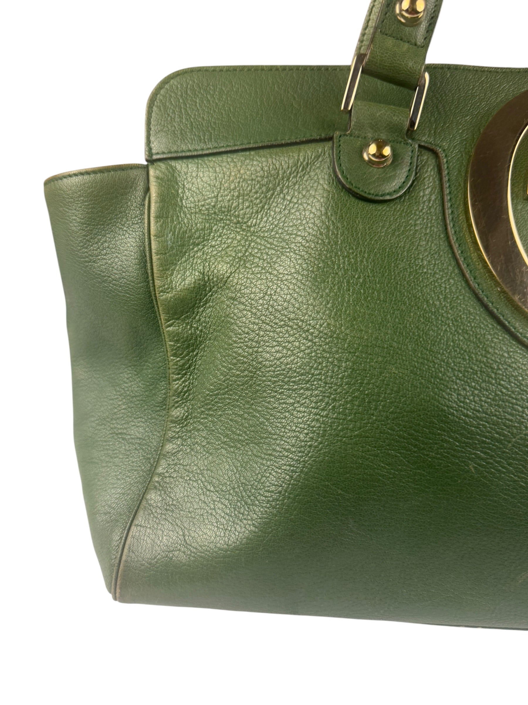 Gucci Green Leather Blondie Shoulder Bag