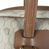 Christian Dior Vintage Beige Honeycomb Boston Bag