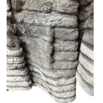 Gifu Mouhi Grey Rabbi Fur Coat