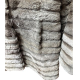 Gifu Mouhi Grey Rabbi Fur Coat
