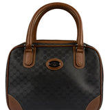 Gucci Vintage Micro GG Black/Brown Supreme Satchel Hand Bag