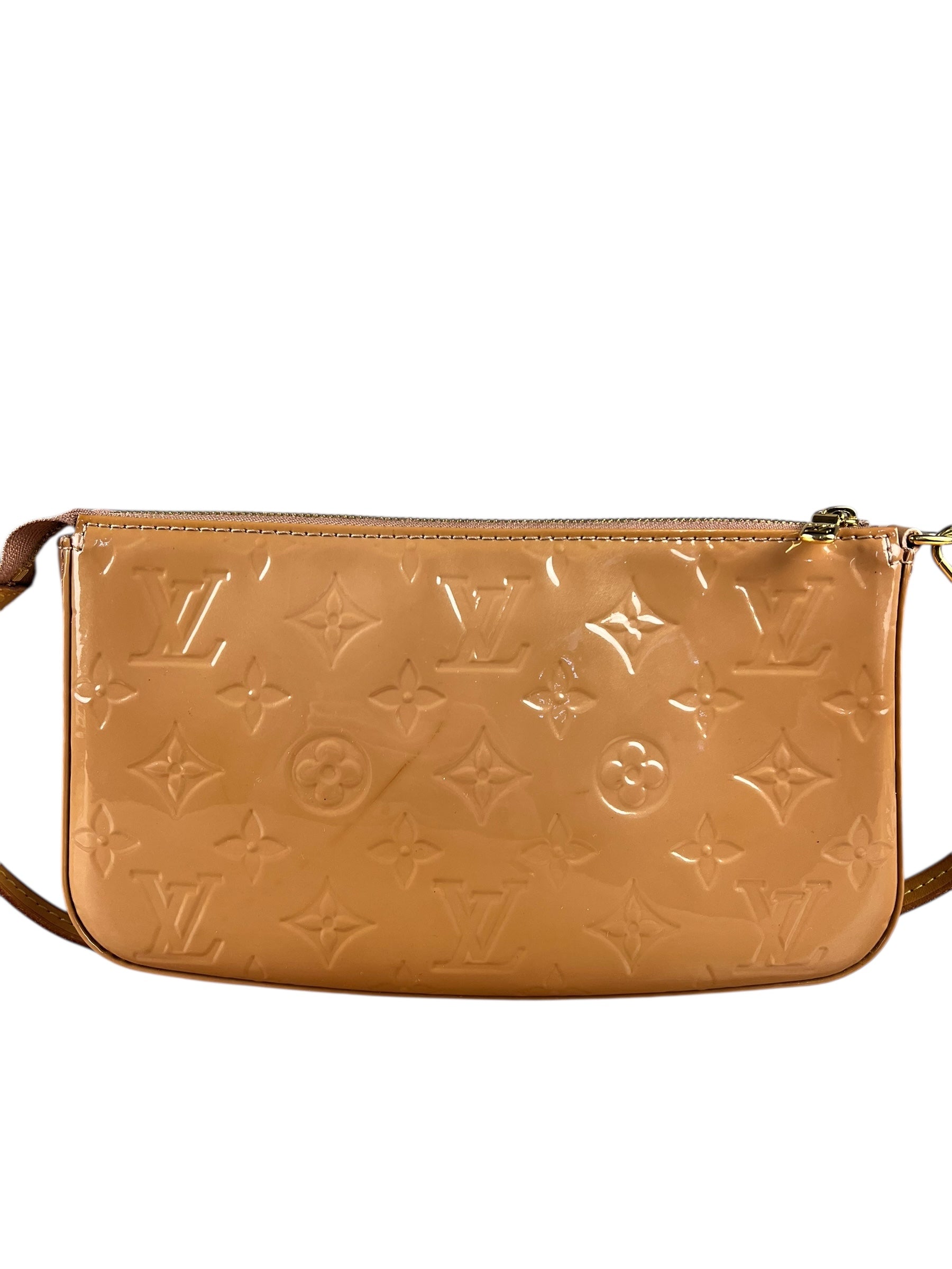 Louis Vuitton Monogram Vernis Pochette Beige