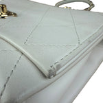 Chanel White Leather Mini Shoulder Bag 1992