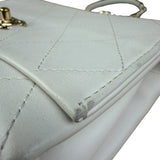 Chanel White Leather Mini Shoulder Bag 1992