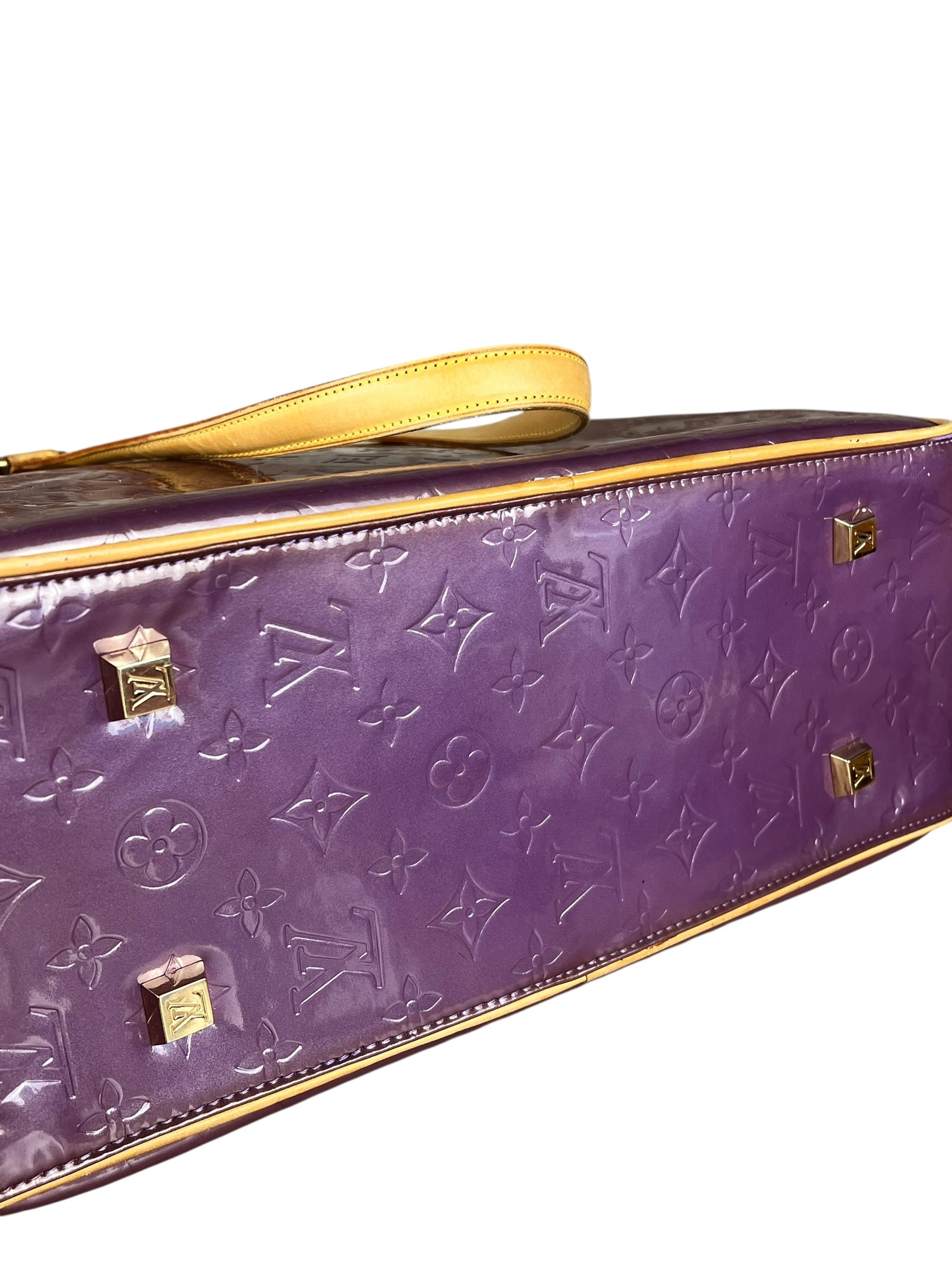 Louis Vuitton Vernis Purple Sutton Handbag