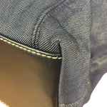 Chanel Vintage Denim/Black Leather CC Turn-Lock Tote Bag 2001