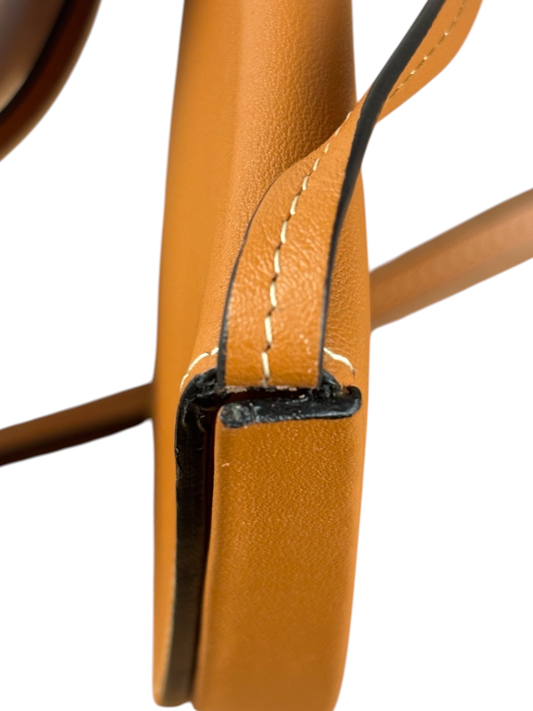 Loewe Camel Leather Heel Crossbody