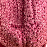 Fendi Pink Raffia Mini Chef Bag