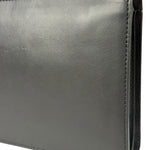 Fendi Black Leather Think Fendi Clutch