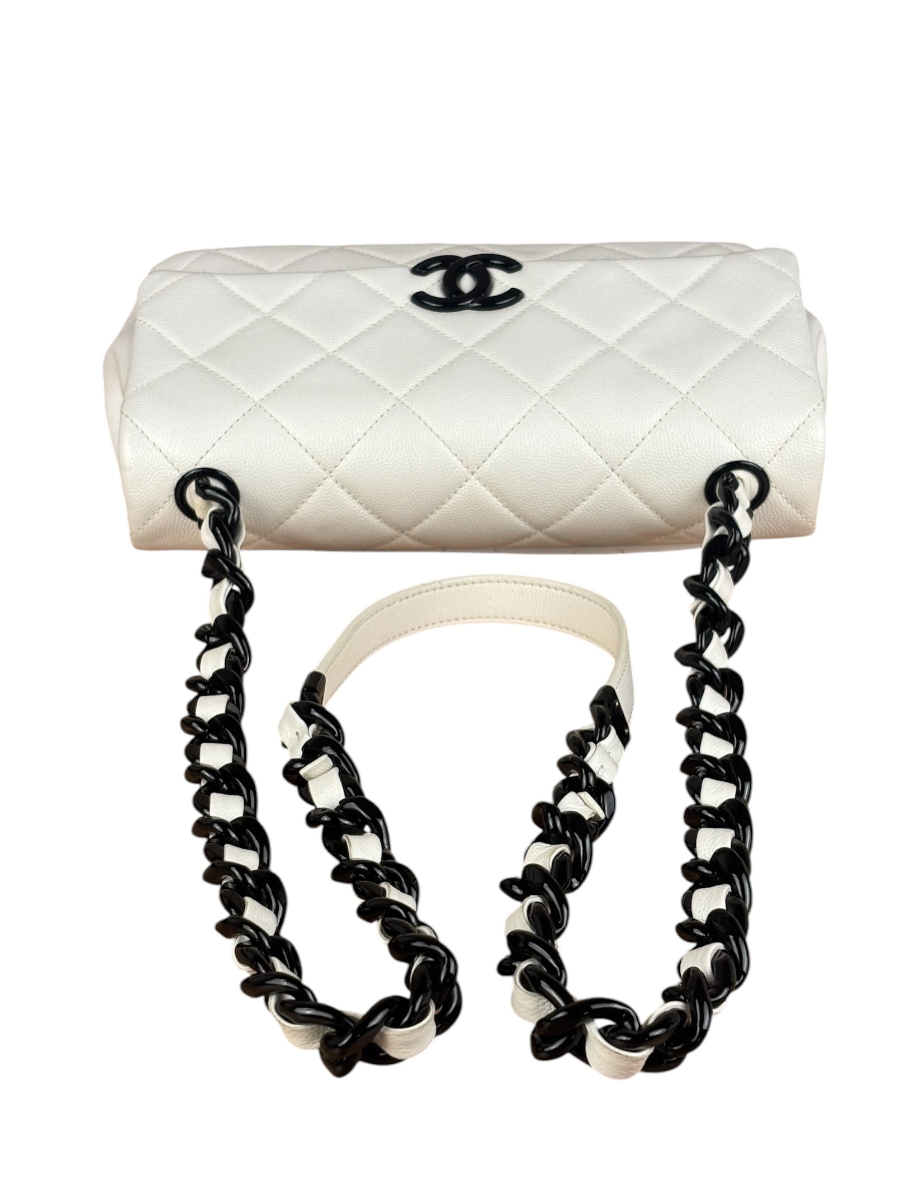 Chanel White Leather My Everything Flap Shoulder Bag 2020