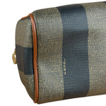 Fendi Vintage Pequin Stripped Nano Boston Bag