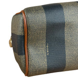 Fendi Vintage Pequin Stripped Nano Boston Bag