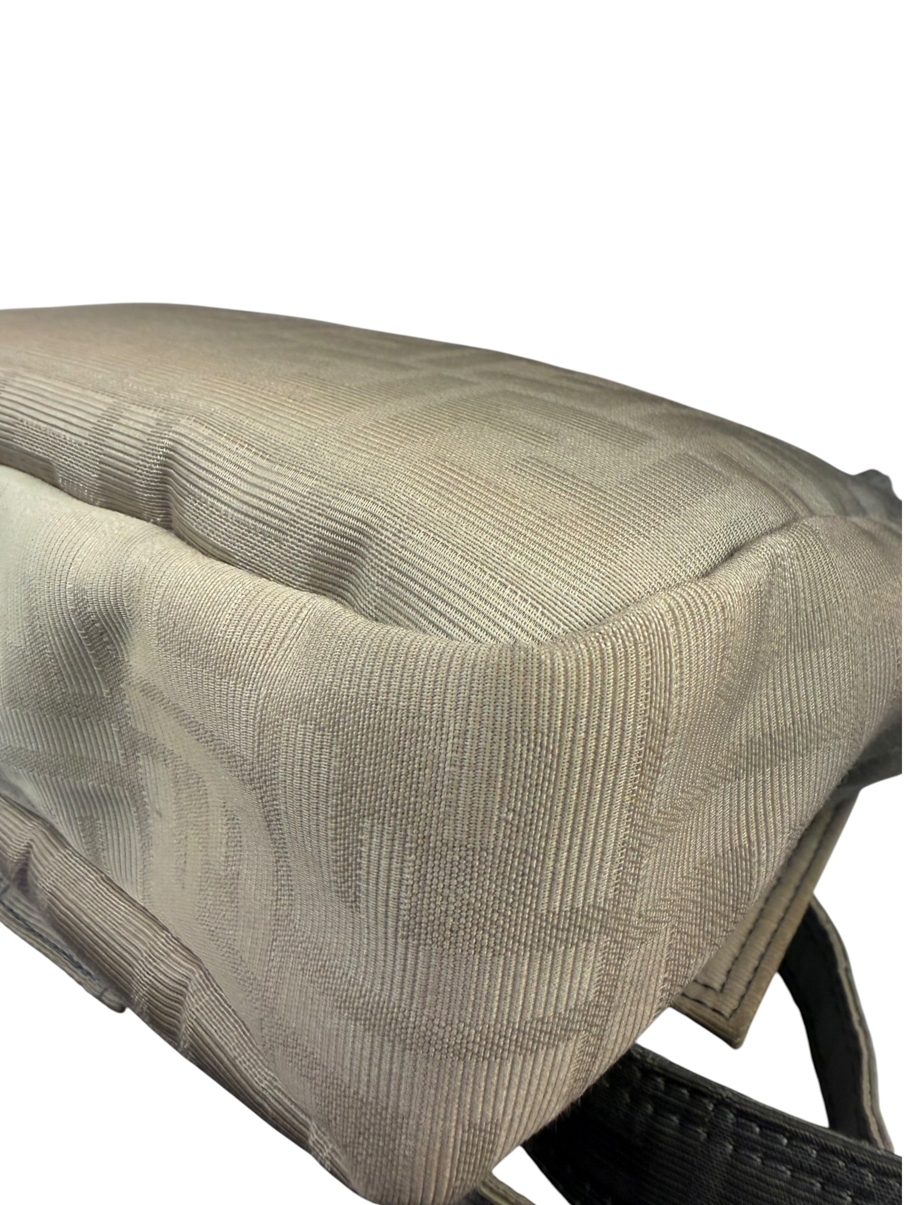 Fendi Vintage Grey Nylon Mamma Baguette Messenger Bag