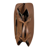 Prada Vintage Brown Leather Top Handle Bag