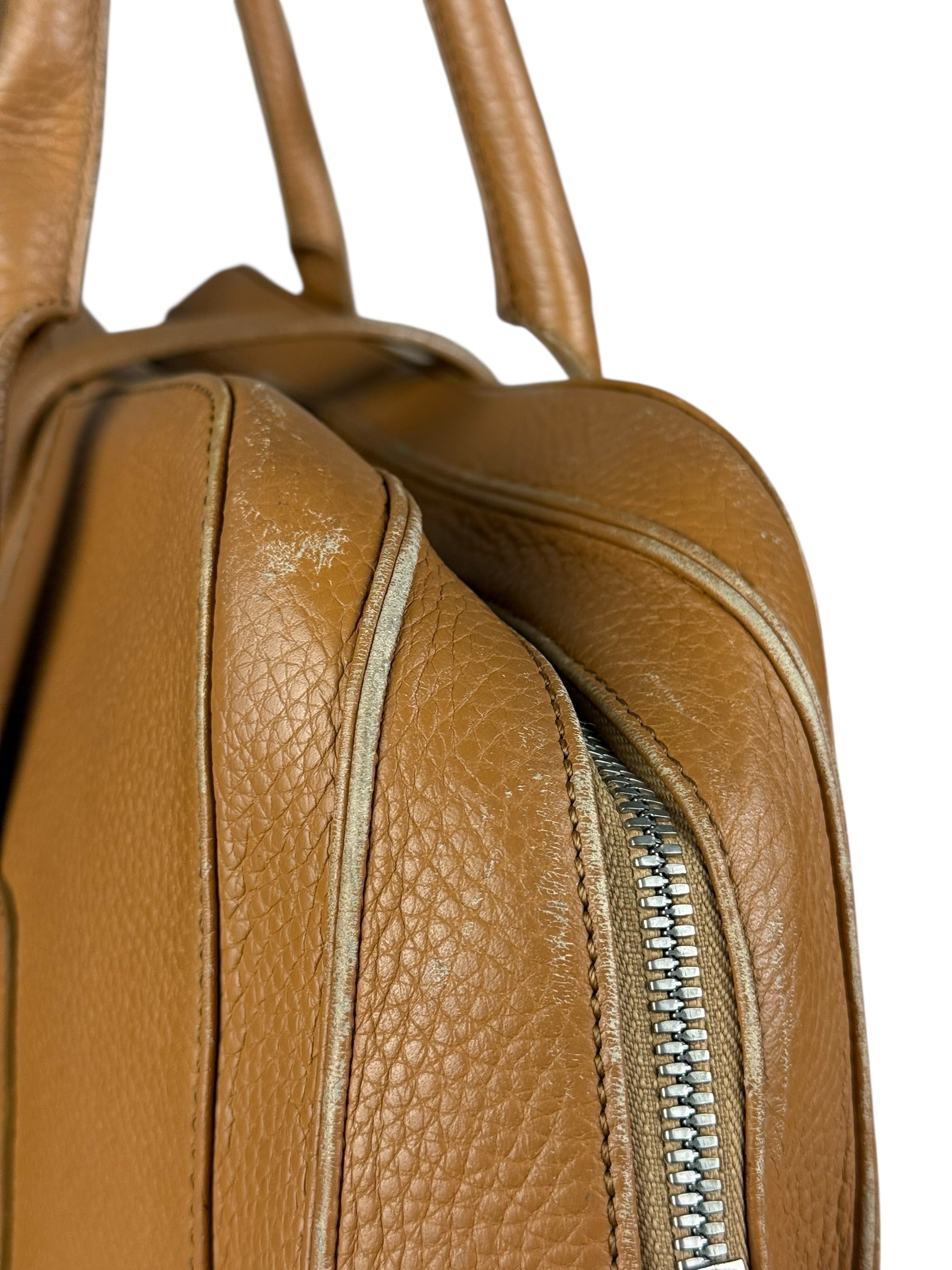 Loewe Brown Leather Senda Top Handle Bag