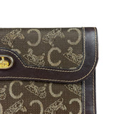 Celine Vintage Canvas Snap Trifold Wallet