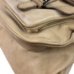 Christian Dior Beige Large Gaucho Double Saddle Shoulder Bag
