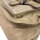 Christian Dior Beige Large Gaucho Double Saddle Shoulder Bag