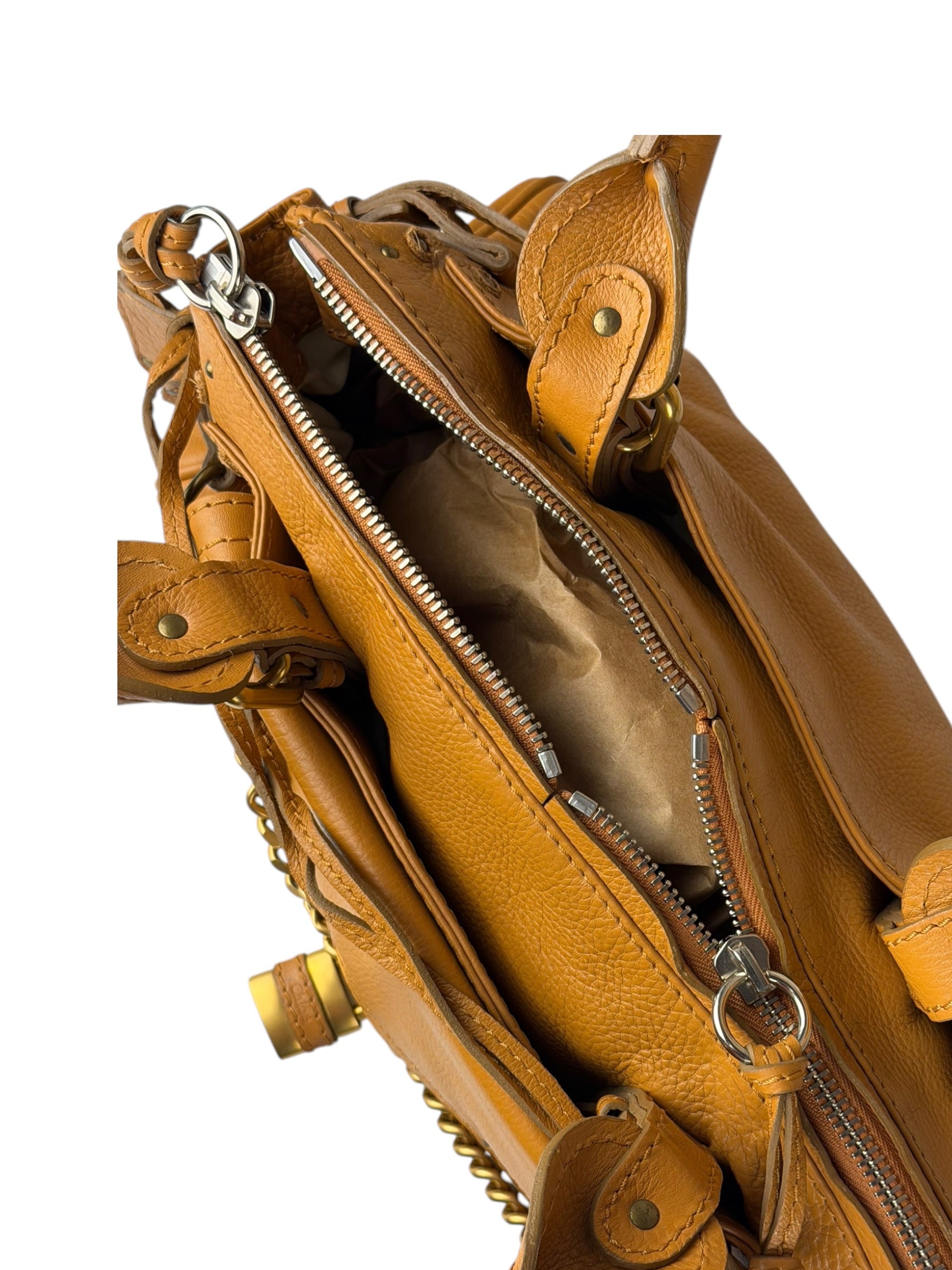 Chloe Tan Brown Leather Paddington Shoulder Bag
