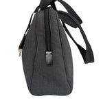 Prada Vintage Dark Grey Canvas Tote Bag