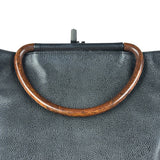 Chanel CC Caviar Wooden Ring Tote 2002
