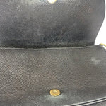 Gucci Black Pebbled Leather Soho Chain Flap Crossbody Bag